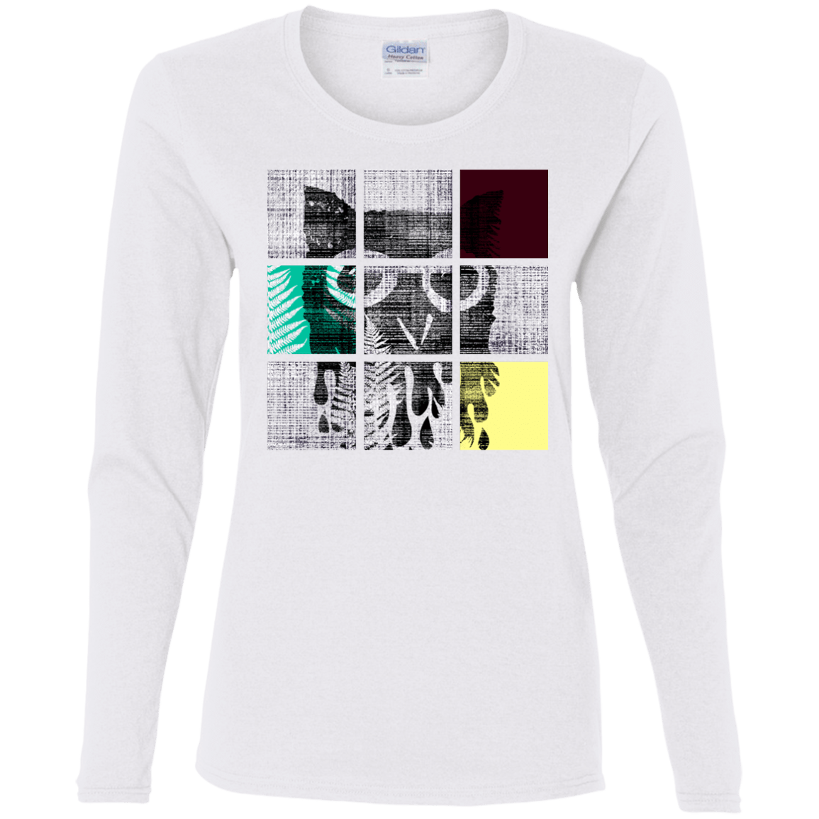 T-Shirts White / S Looking Glass Owl Women's Long Sleeve T-Shirt
