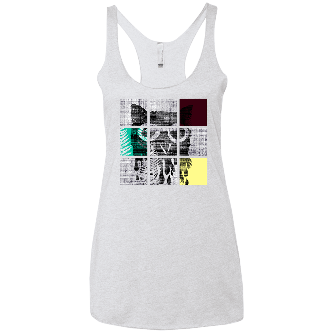 T-Shirts Heather White / X-Small Looking Glass Owl Women's Triblend Racerback Tank