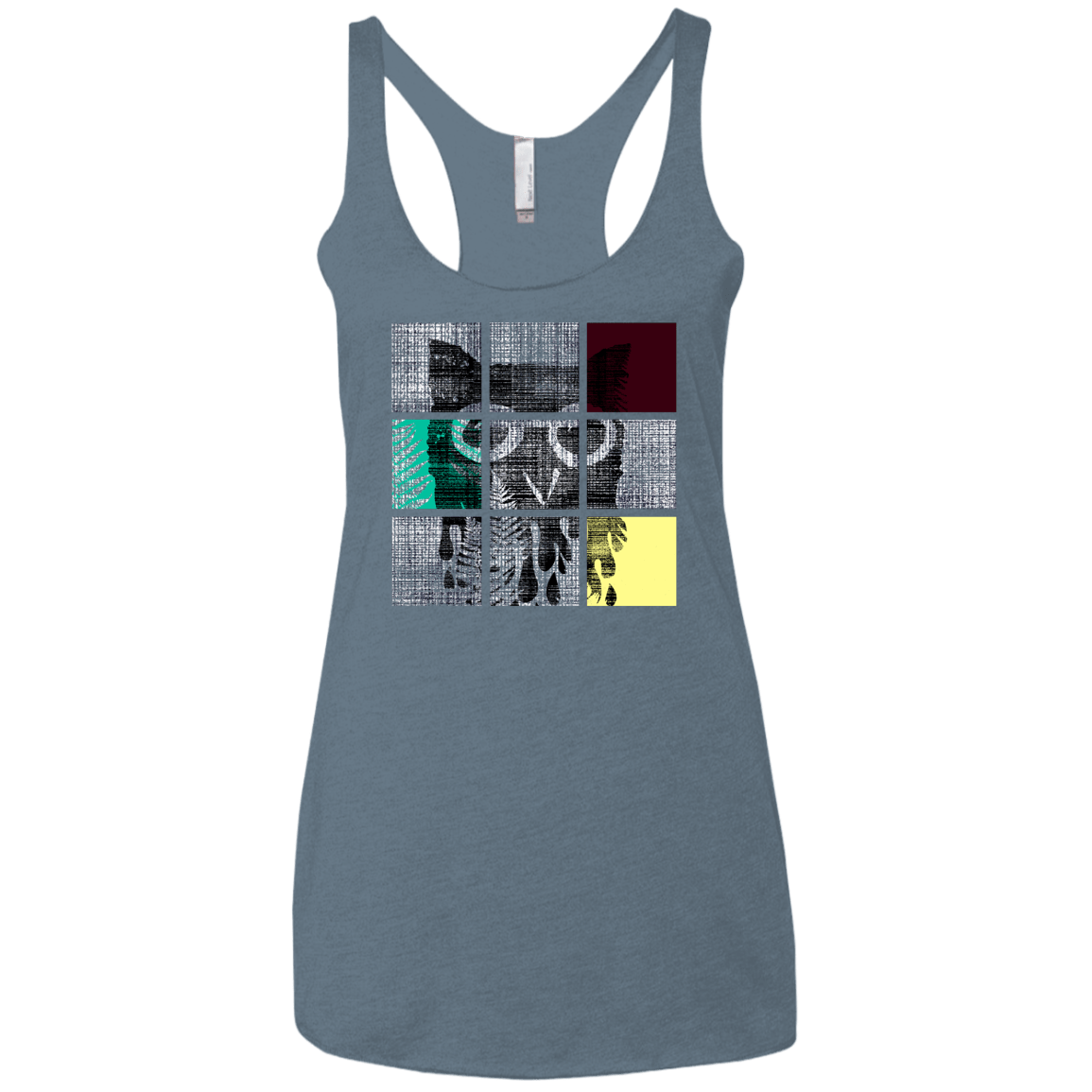 T-Shirts Indigo / X-Small Looking Glass Owl Women's Triblend Racerback Tank