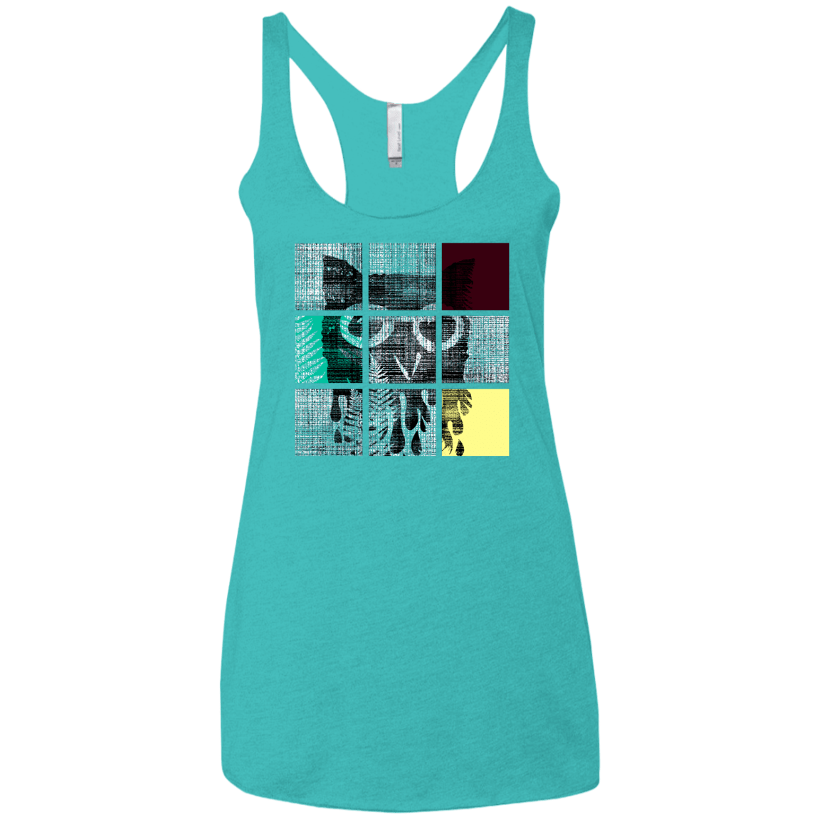 T-Shirts Tahiti Blue / X-Small Looking Glass Owl Women's Triblend Racerback Tank