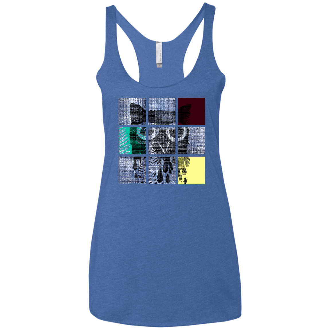 T-Shirts Vintage Royal / X-Small Looking Glass Owl Women's Triblend Racerback Tank