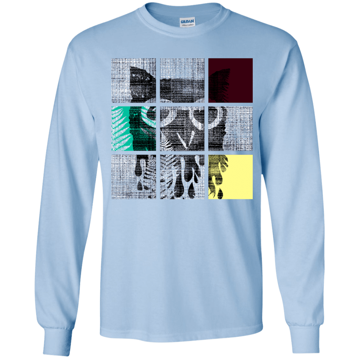 T-Shirts Light Blue / YS Looking Glass Owl Youth Long Sleeve T-Shirt