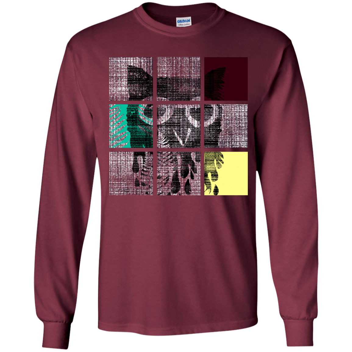 T-Shirts Maroon / YS Looking Glass Owl Youth Long Sleeve T-Shirt