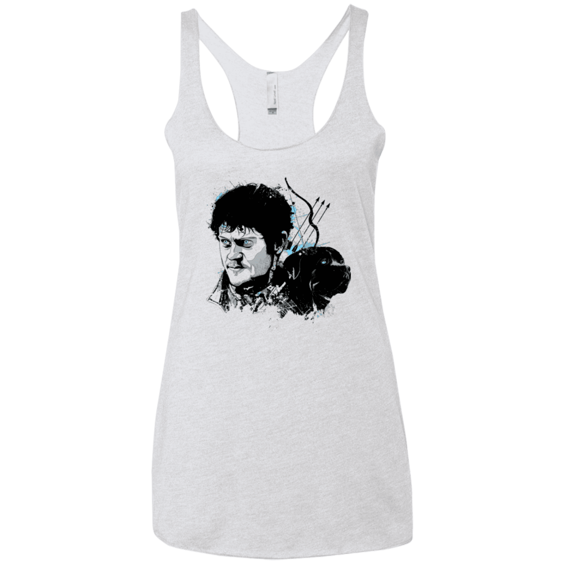 T-Shirts Heather White / X-Small LORD BOLT ON Women's Triblend Racerback Tank