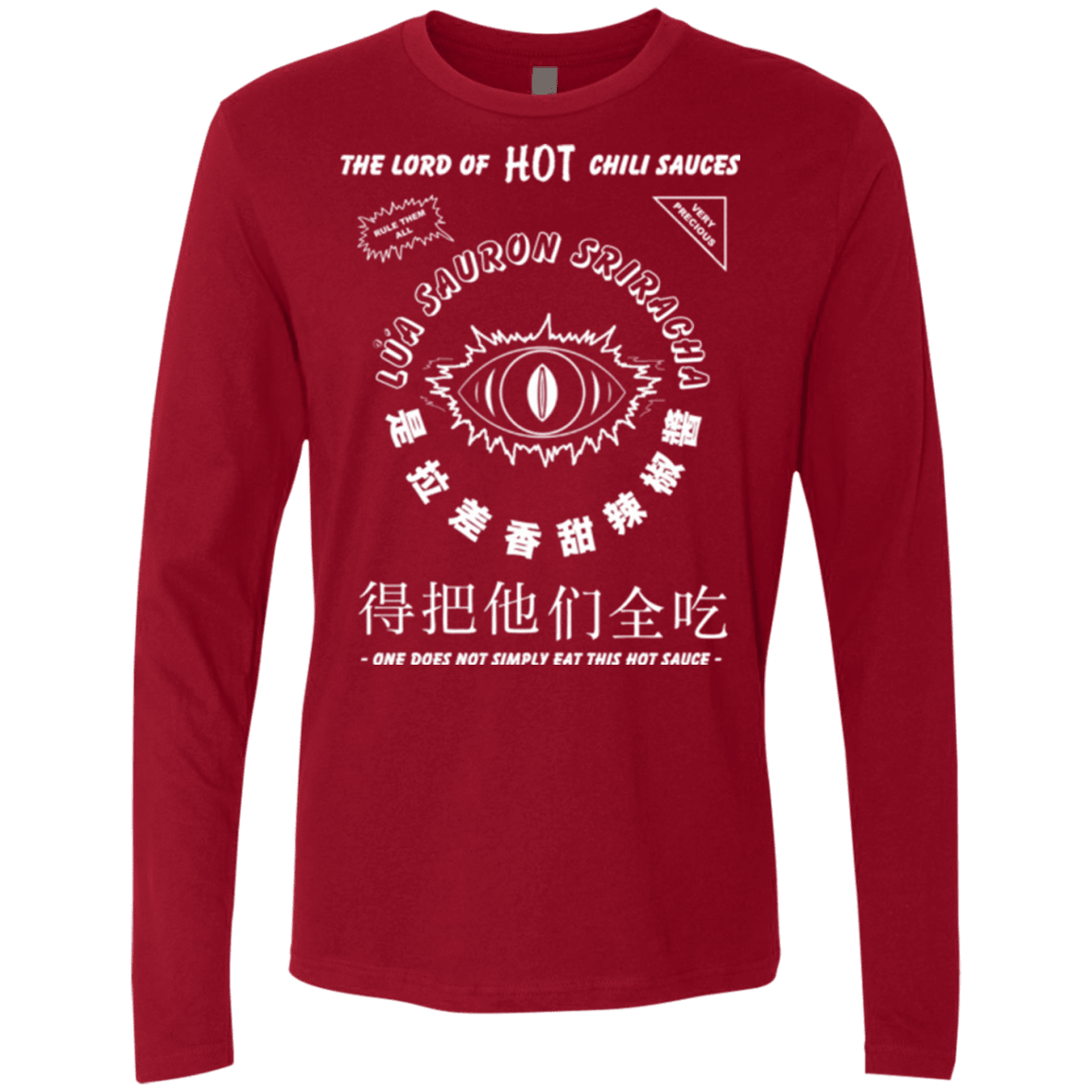 T-Shirts Cardinal / Small Lord of Hot Sauces Men's Premium Long Sleeve