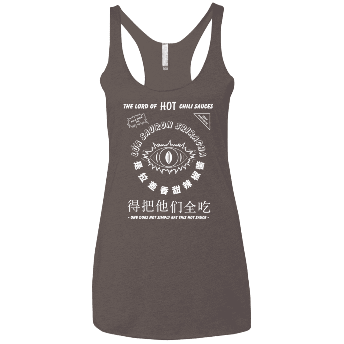 T-Shirts Macchiato / X-Small Lord of Hot Sauces Women's Triblend Racerback Tank