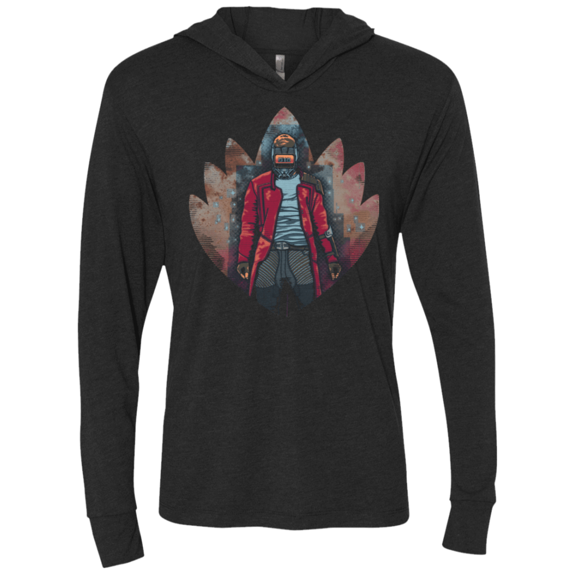 T-Shirts Vintage Black / X-Small Lord of Music Triblend Long Sleeve Hoodie Tee