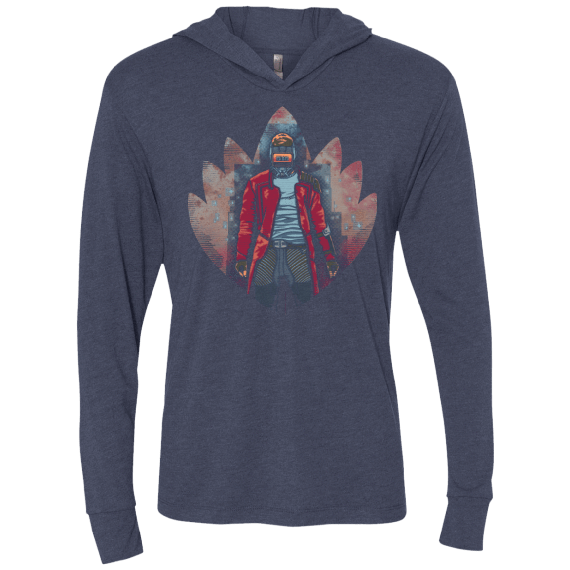 T-Shirts Vintage Navy / X-Small Lord of Music Triblend Long Sleeve Hoodie Tee