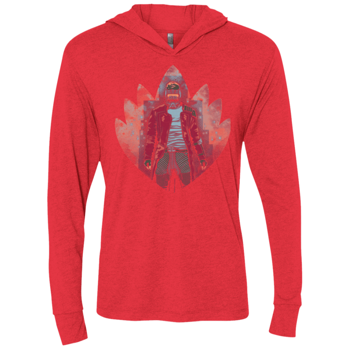 T-Shirts Vintage Red / X-Small Lord of Music Triblend Long Sleeve Hoodie Tee