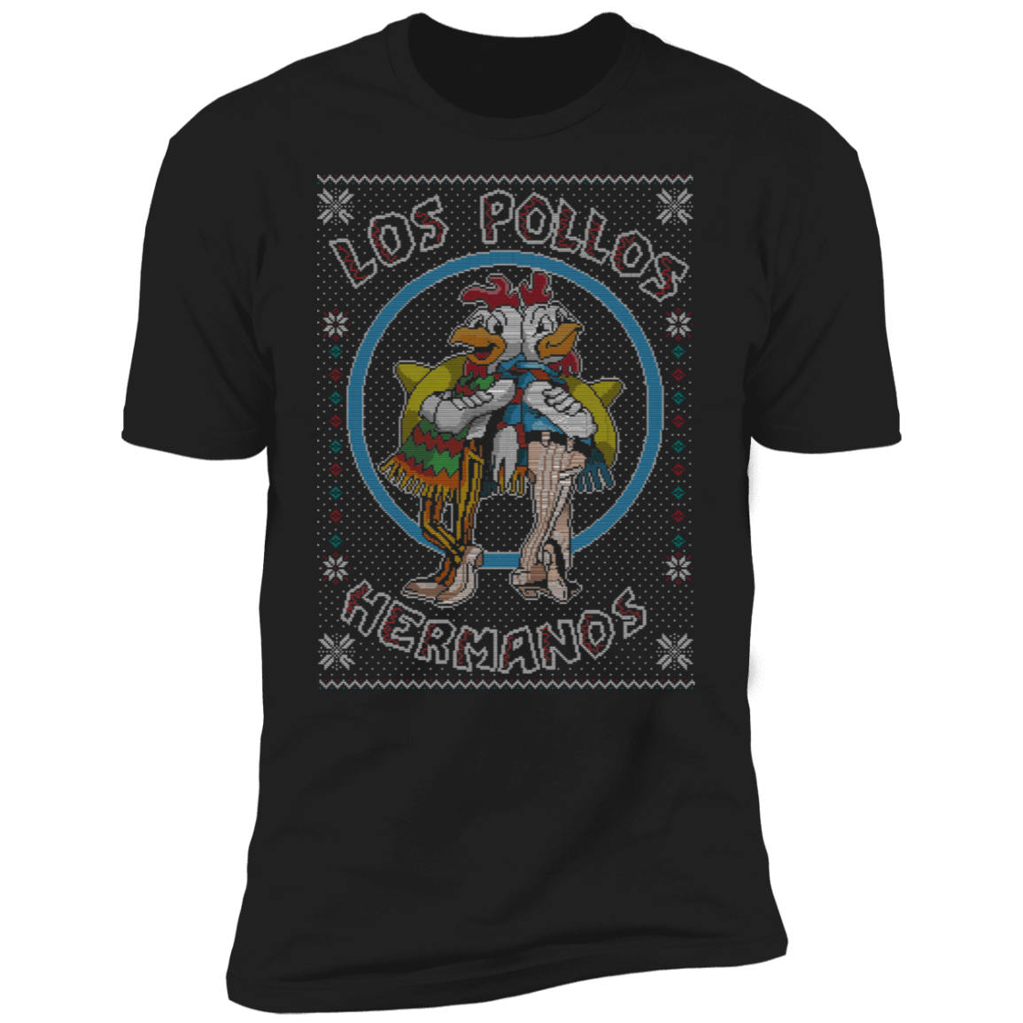 T-Shirts Black / X-Small Los Pollos Hermanos Ugly Sweater Men's Premium T-Shirt