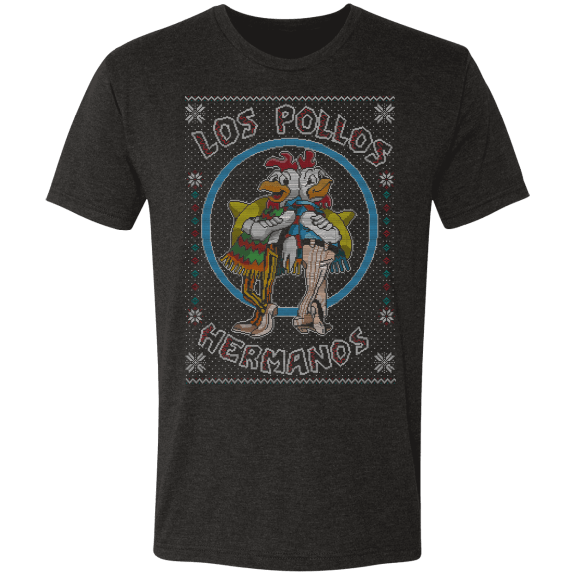 T-Shirts Vintage Black / S Los Pollos Hermanos Ugly Sweater Men's Triblend T-Shirt