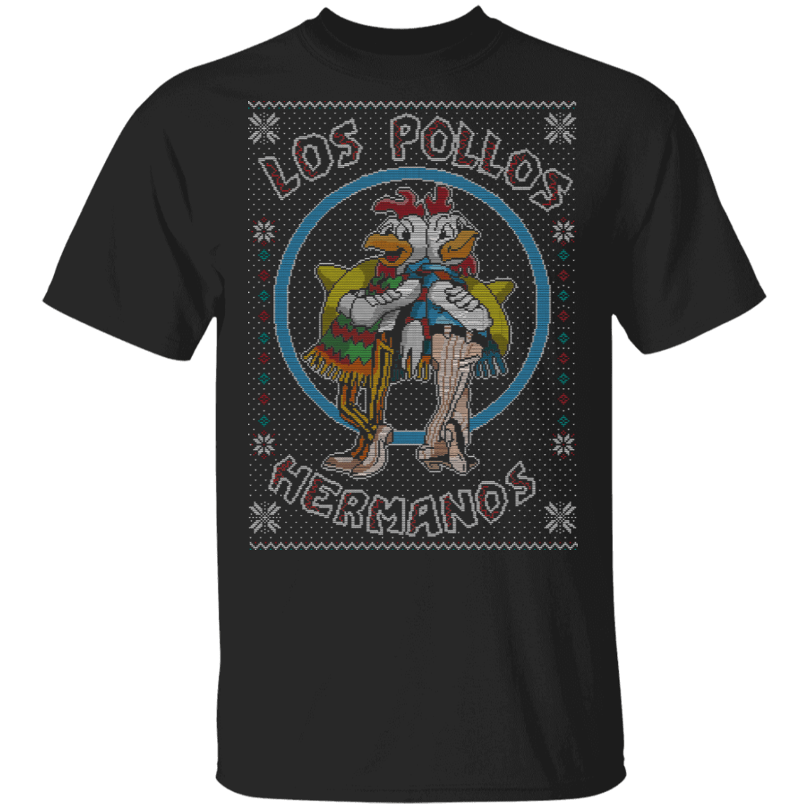 T-Shirts Black / S Los Pollos Hermanos Ugly Sweater T-Shirt