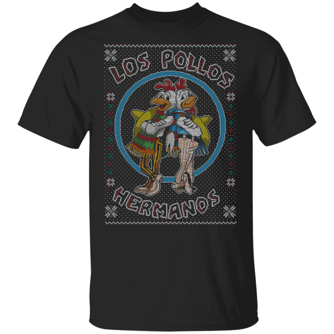 T-Shirts Black / YXS Los Pollos Hermanos Ugly Sweater Youth T-Shirt