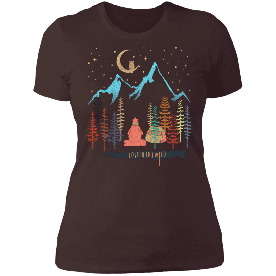 T-Shirts Dark Chocolate / S Lost In The Wild Women's Premium T-Shirt