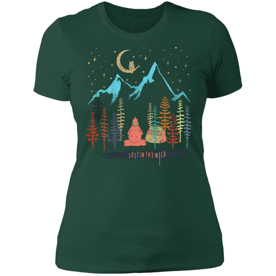 T-Shirts Forest Green / S Lost In The Wild Women's Premium T-Shirt
