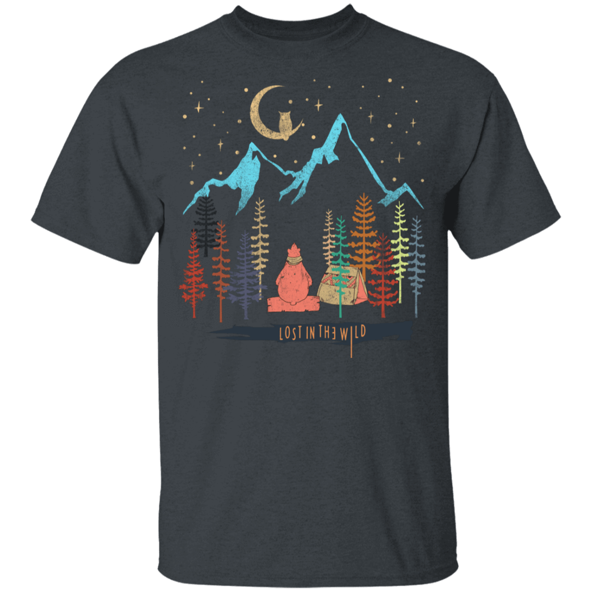 T-Shirts Dark Heather / YXS Lost In The Wild Youth T-Shirt