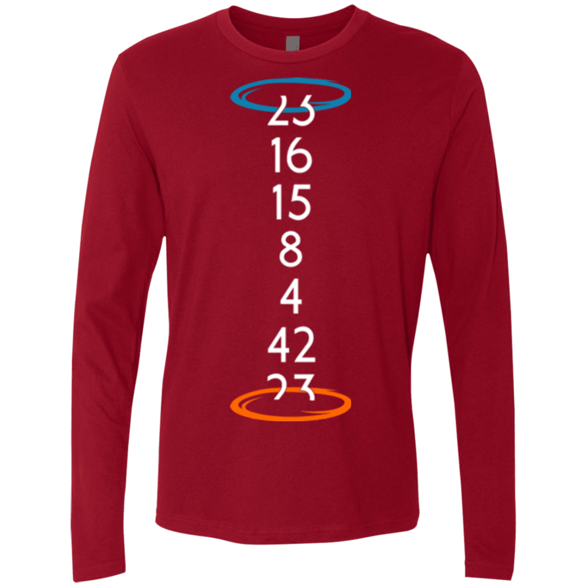 T-Shirts Cardinal / Small Lost portal Men's Premium Long Sleeve