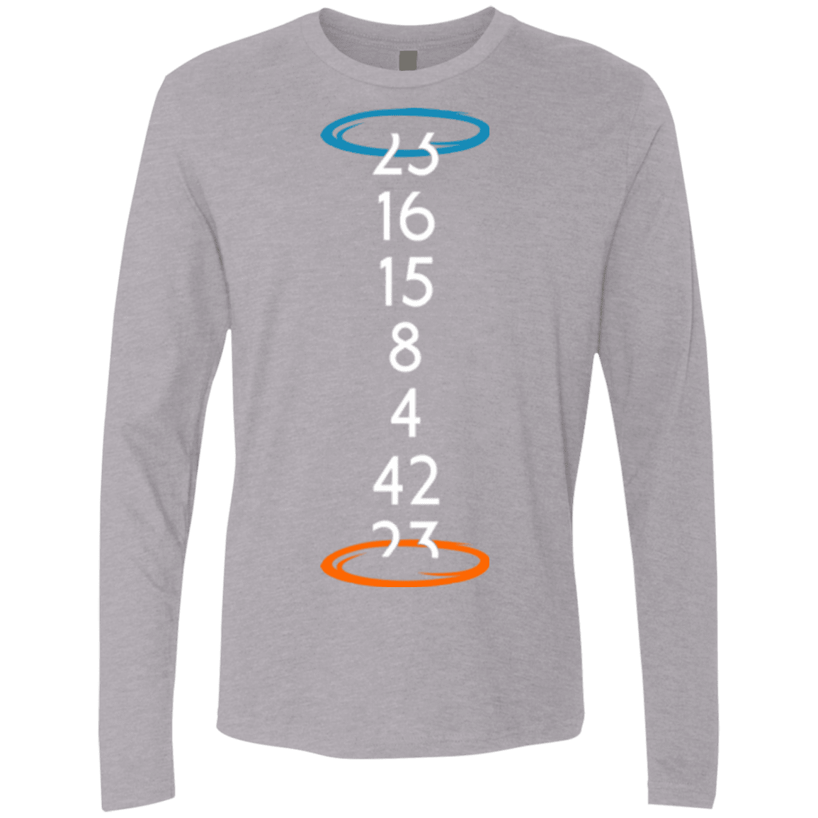 T-Shirts Heather Grey / Small Lost portal Men's Premium Long Sleeve