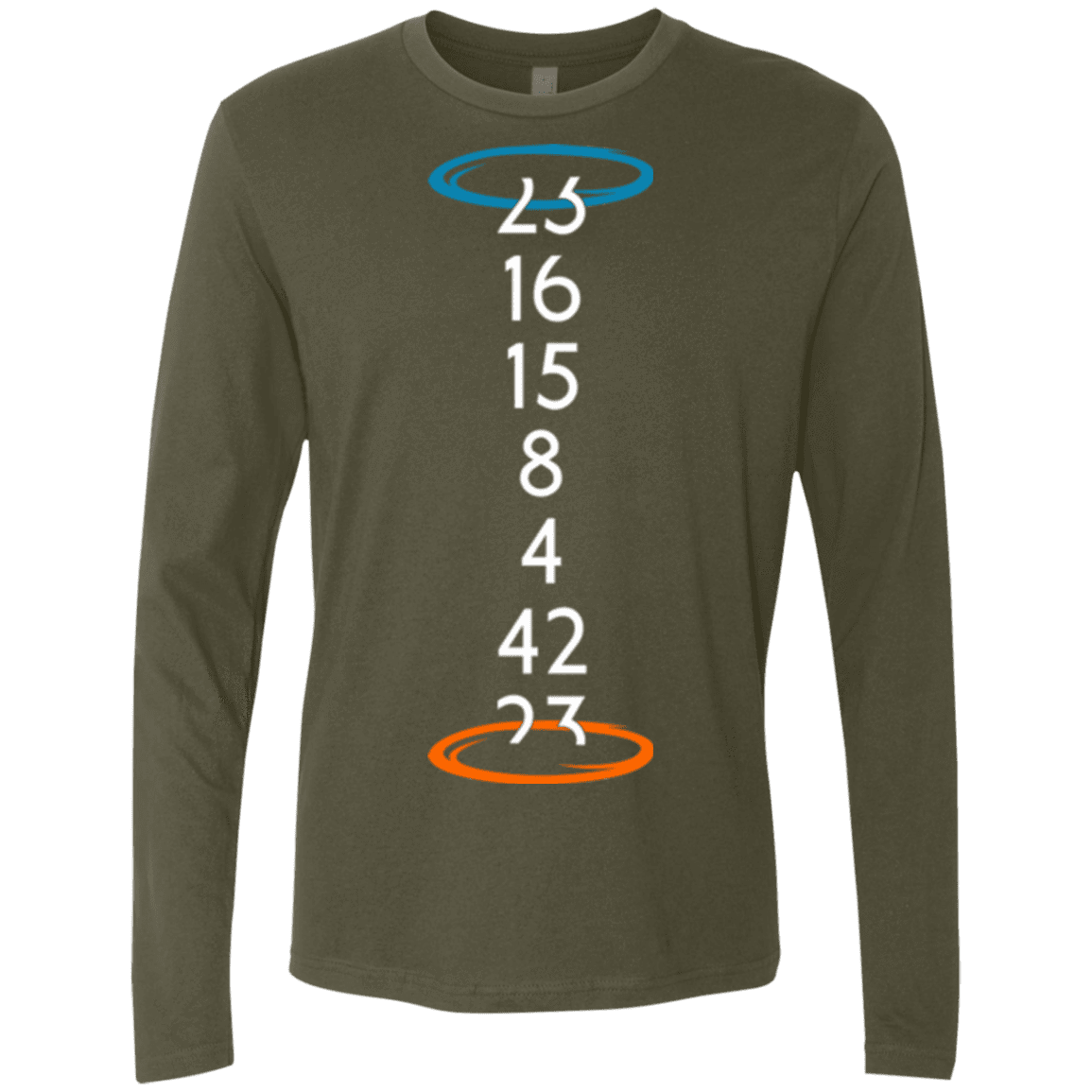 T-Shirts Military Green / Small Lost portal Men's Premium Long Sleeve