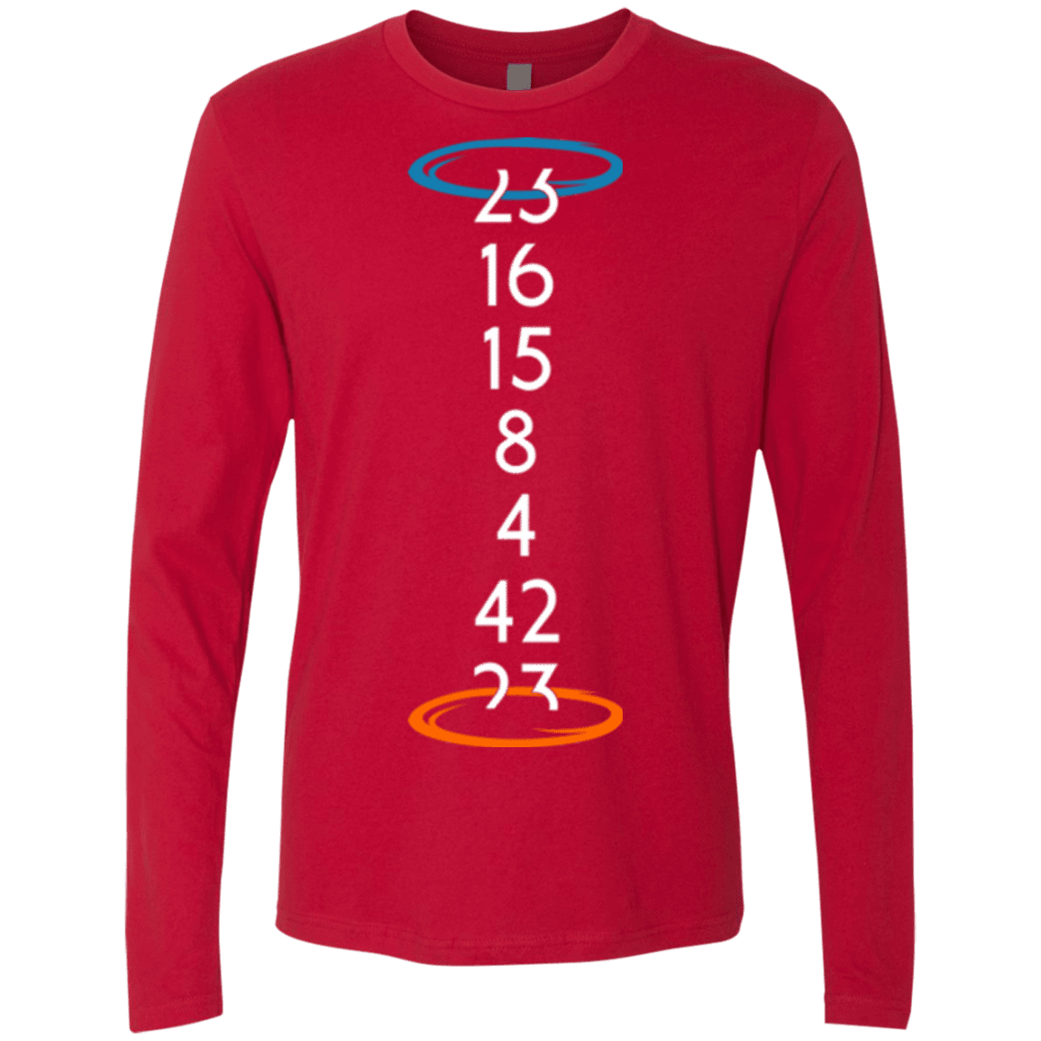 T-Shirts Red / Small Lost portal Men's Premium Long Sleeve