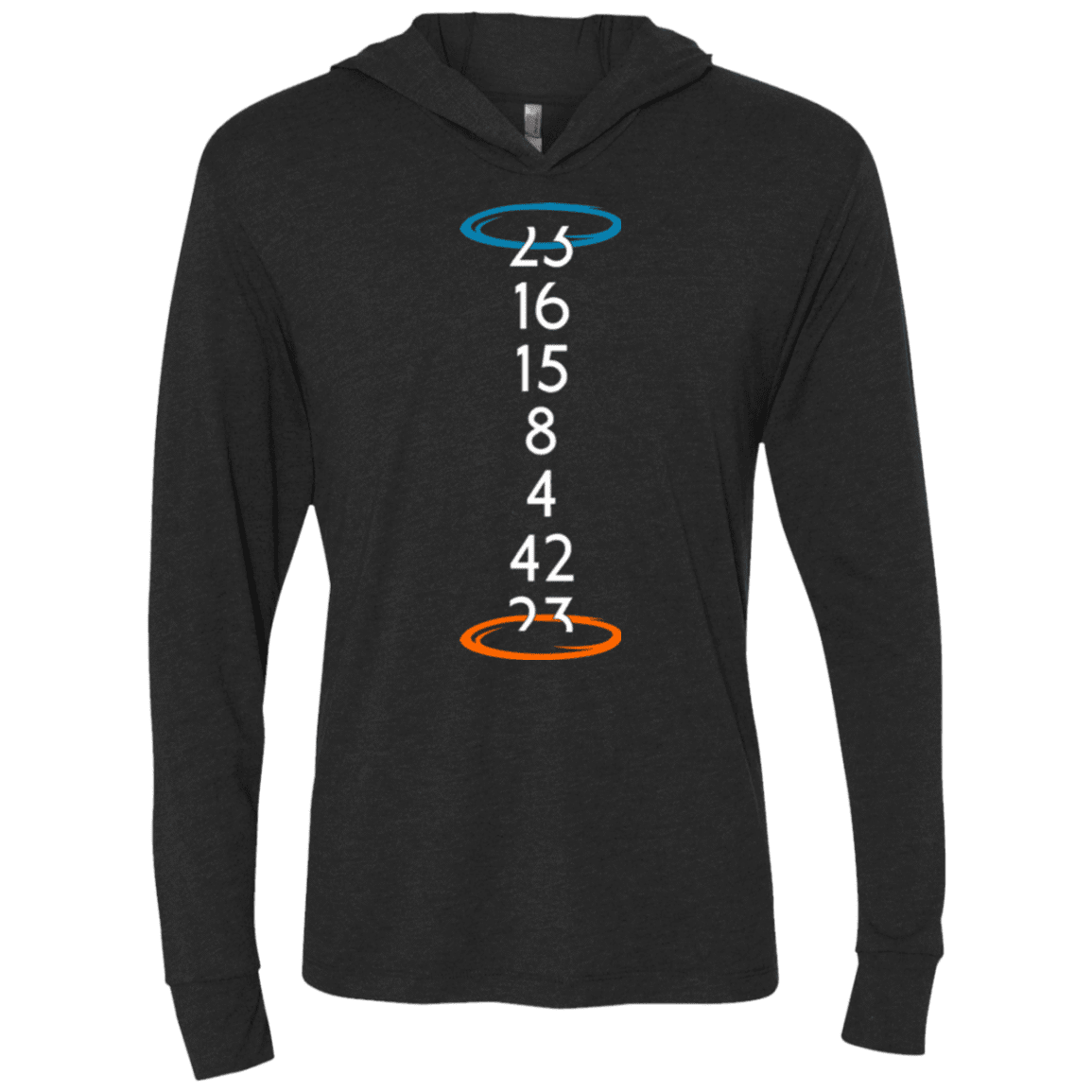 T-Shirts Vintage Black / X-Small Lost portal Triblend Long Sleeve Hoodie Tee