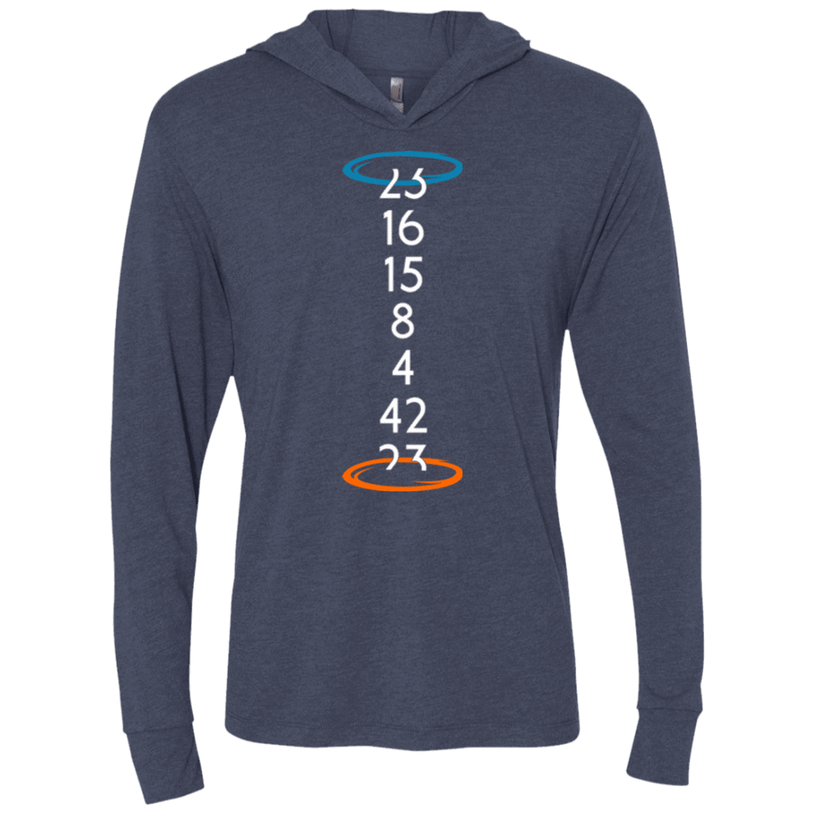 T-Shirts Vintage Navy / X-Small Lost portal Triblend Long Sleeve Hoodie Tee