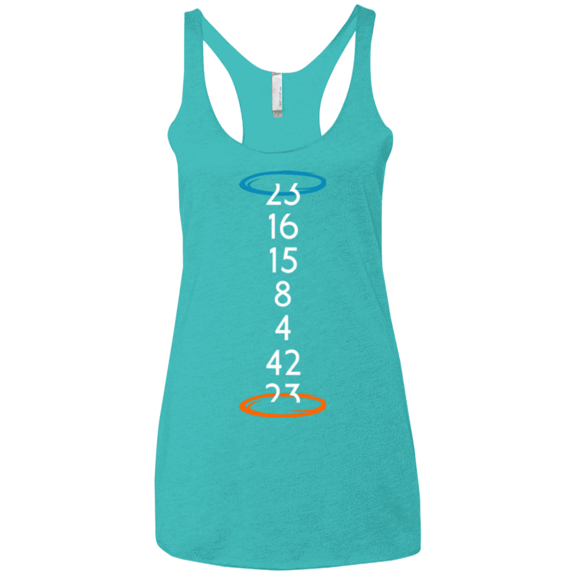 T-Shirts Tahiti Blue / X-Small Lost portal Women's Triblend Racerback Tank