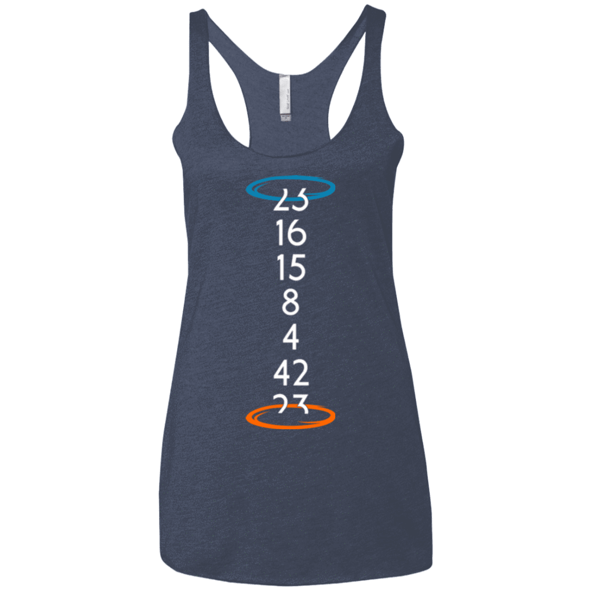 T-Shirts Vintage Navy / X-Small Lost portal Women's Triblend Racerback Tank
