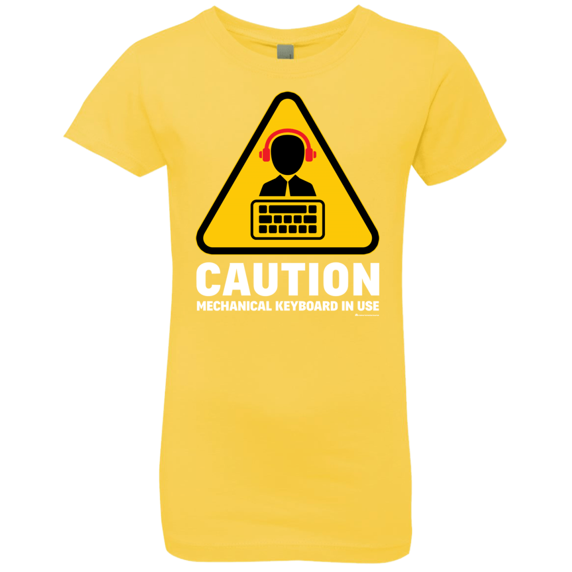 T-Shirts Vibrant Yellow / YXS Loud Typer Girls Premium T-Shirt