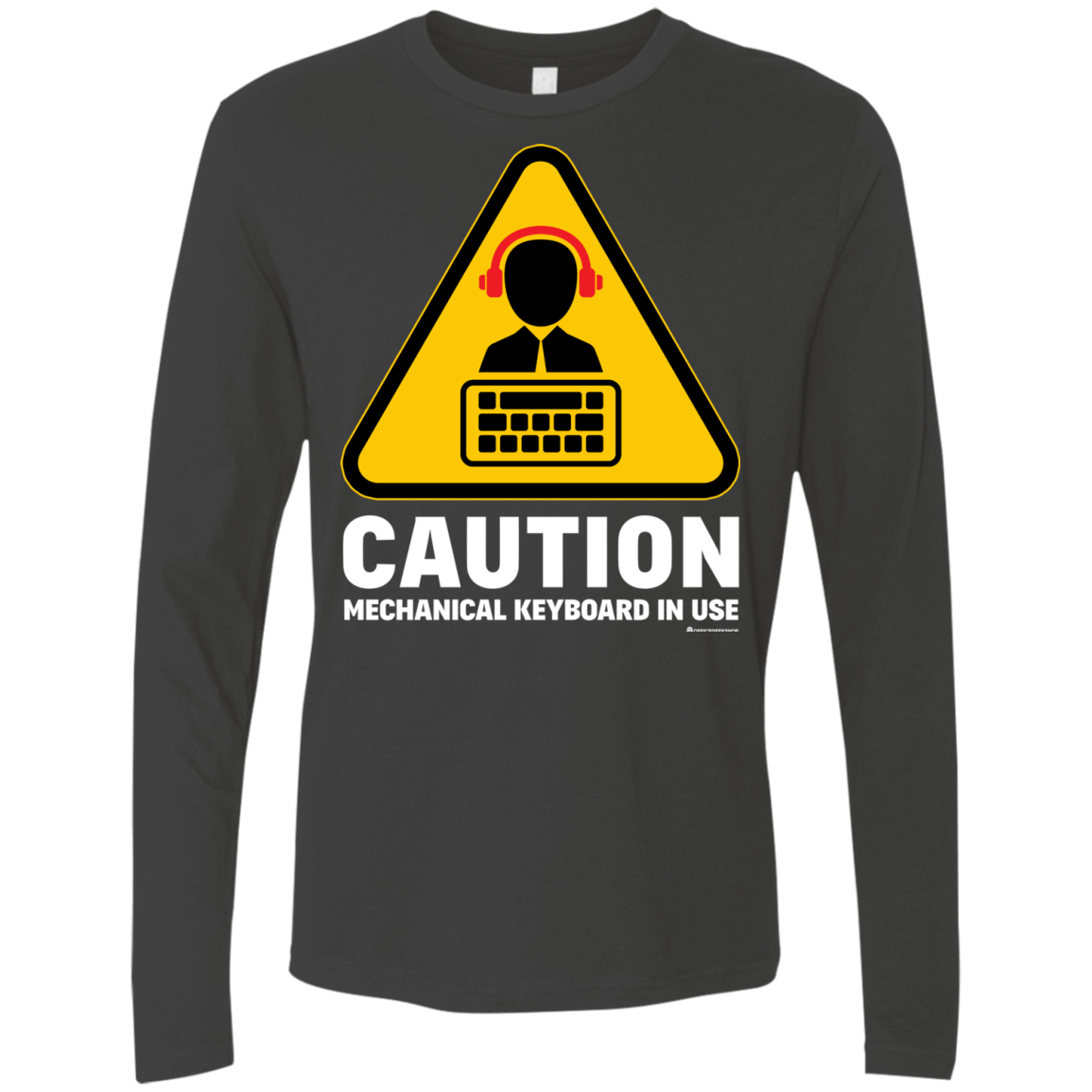 T-Shirts Heavy Metal / Small Loud Typer Men's Premium Long Sleeve