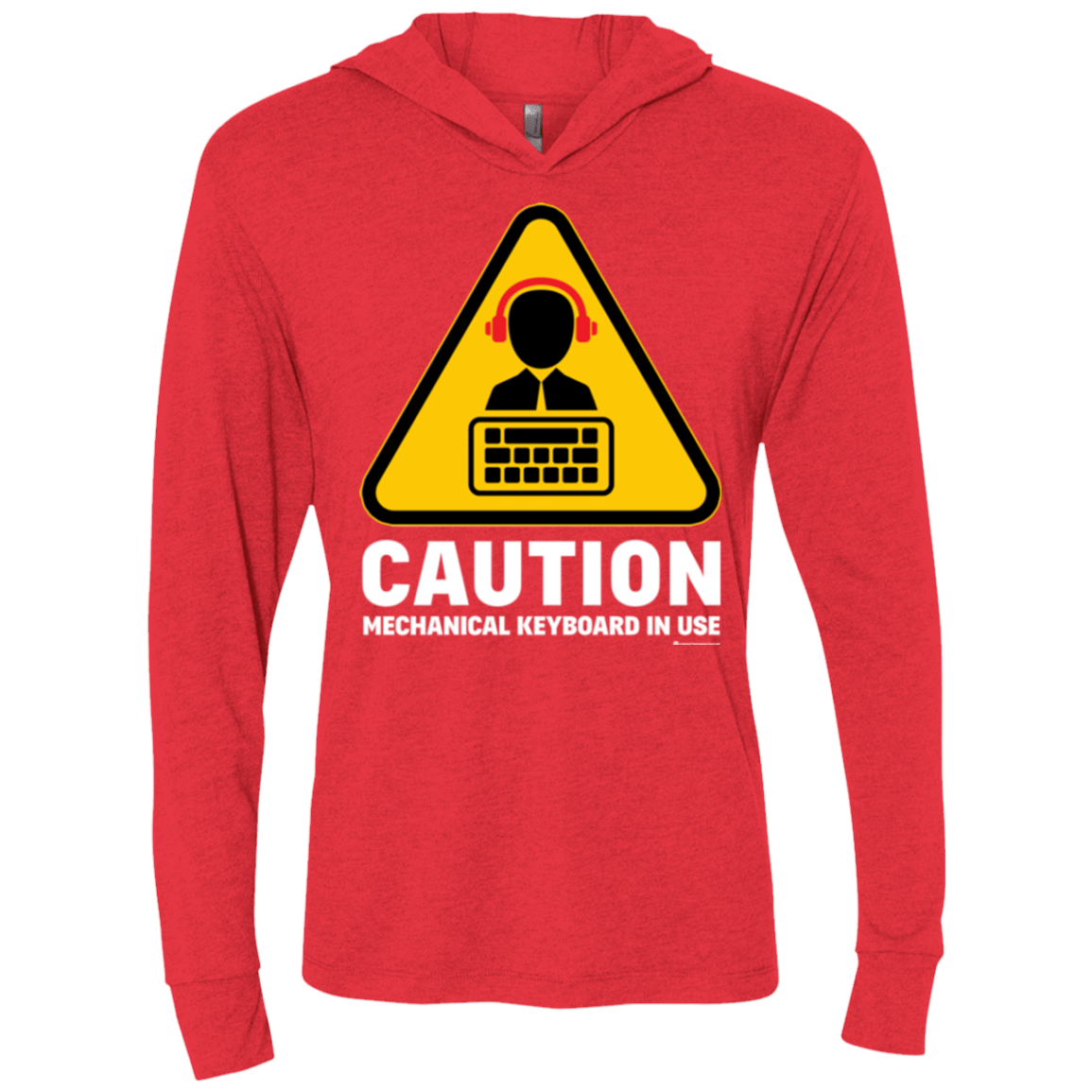 T-Shirts Vintage Red / X-Small Loud Typer Triblend Long Sleeve Hoodie Tee