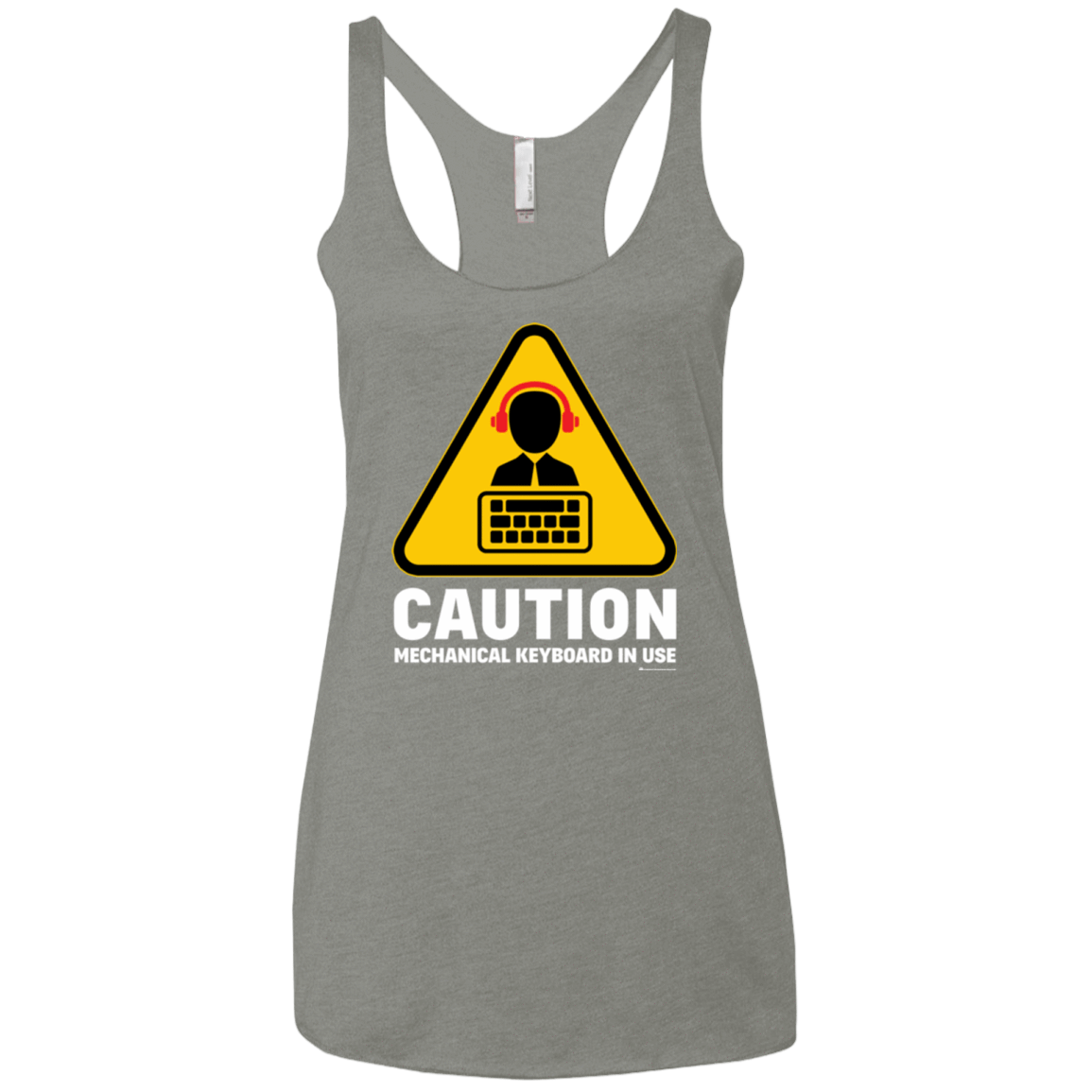 T-Shirts Venetian Grey / X-Small Loud Typer Women's Triblend Racerback Tank