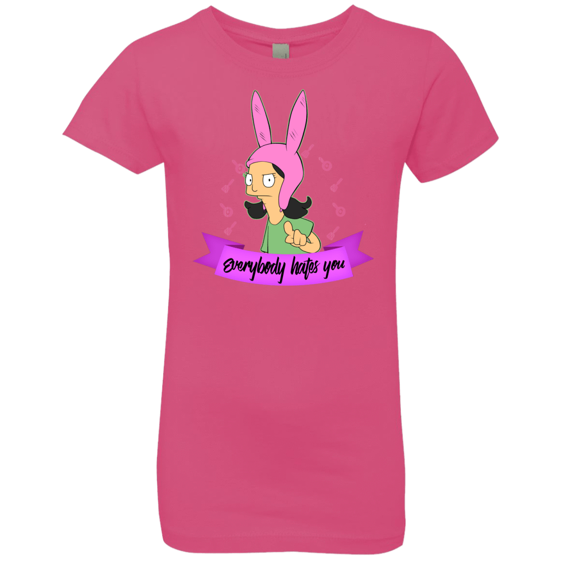 T-Shirts Hot Pink / YXS Louise Everybody Girls Premium T-Shirt