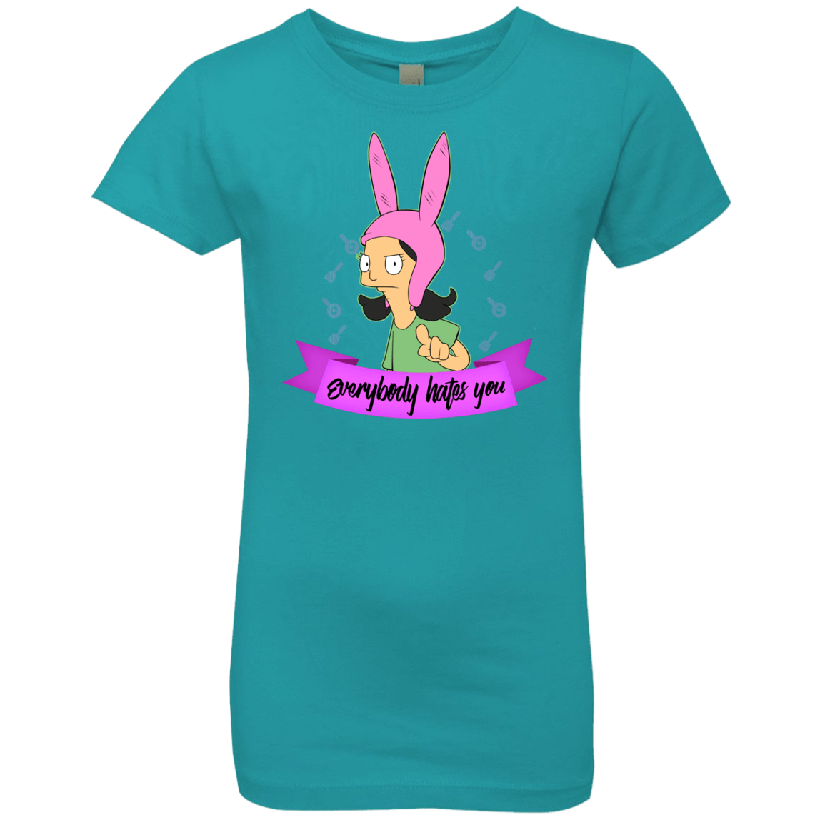 T-Shirts Tahiti Blue / YXS Louise Everybody Girls Premium T-Shirt