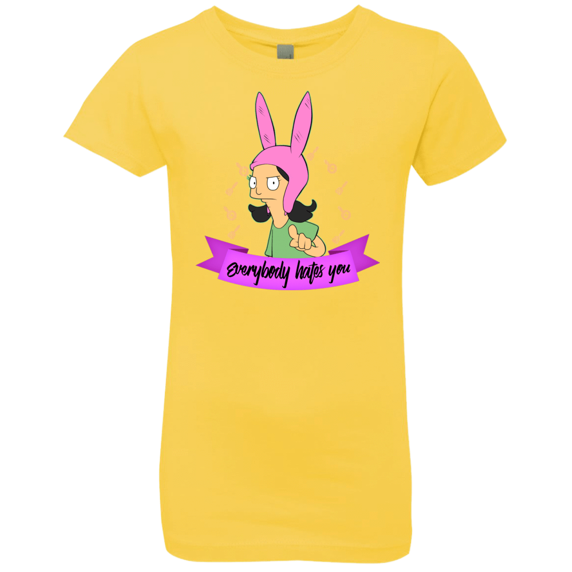 T-Shirts Vibrant Yellow / YXS Louise Everybody Girls Premium T-Shirt