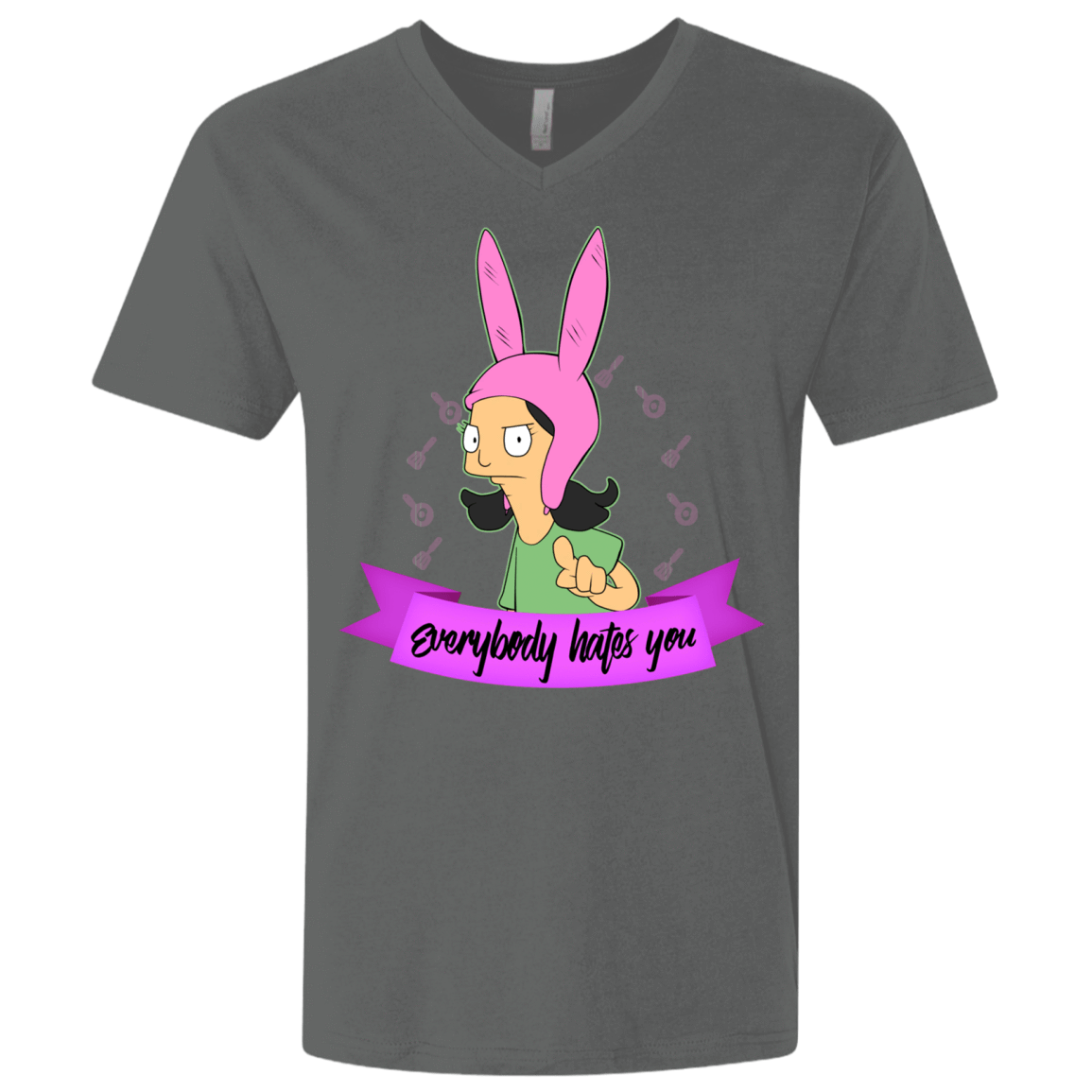 T-Shirts Heavy Metal / X-Small Louise Everybody Men's Premium V-Neck