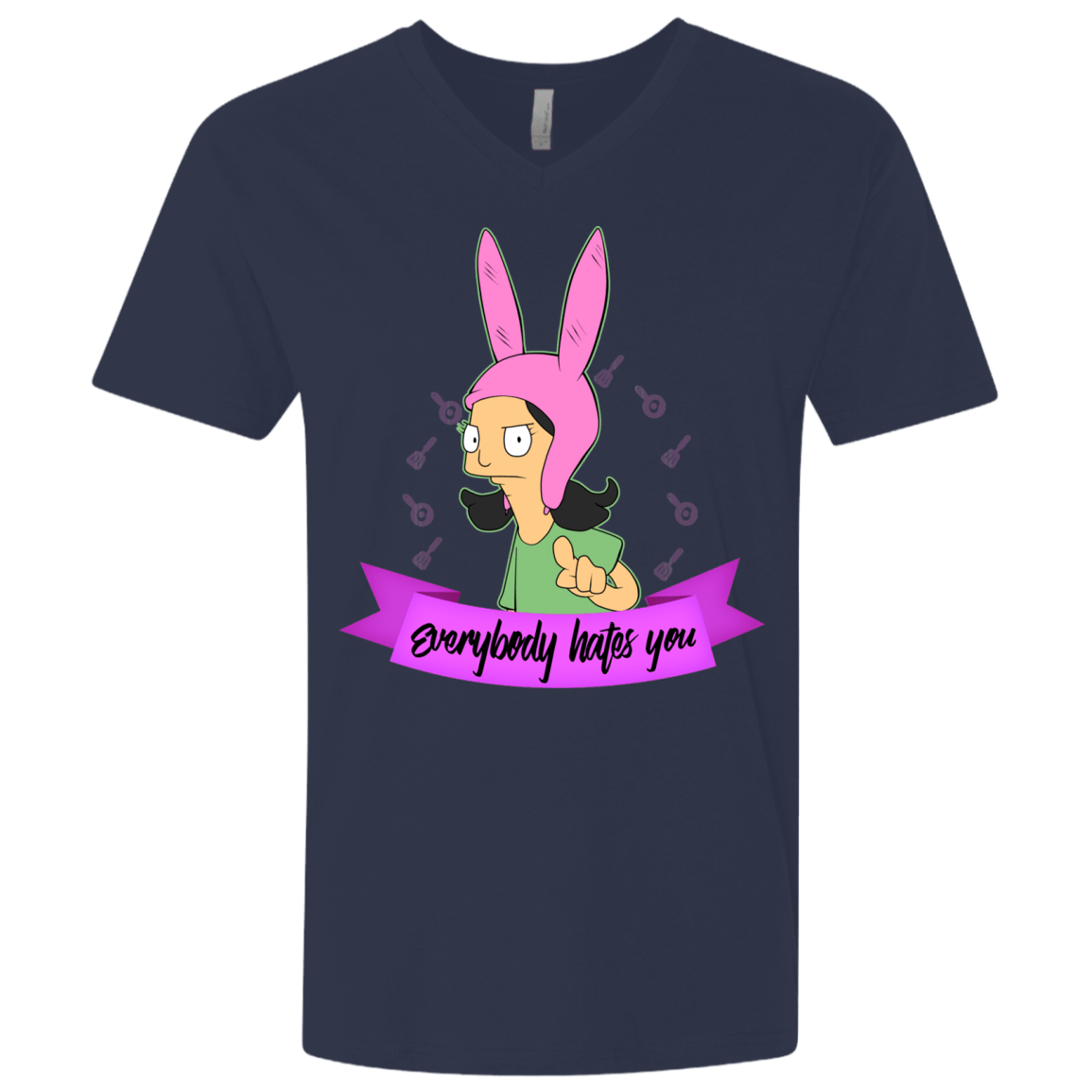 T-Shirts Midnight Navy / X-Small Louise Everybody Men's Premium V-Neck