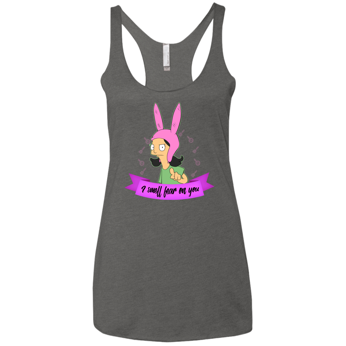 T-Shirts Premium Heather / X-Small Louise Smell Fear Women's Triblend Racerback Tank