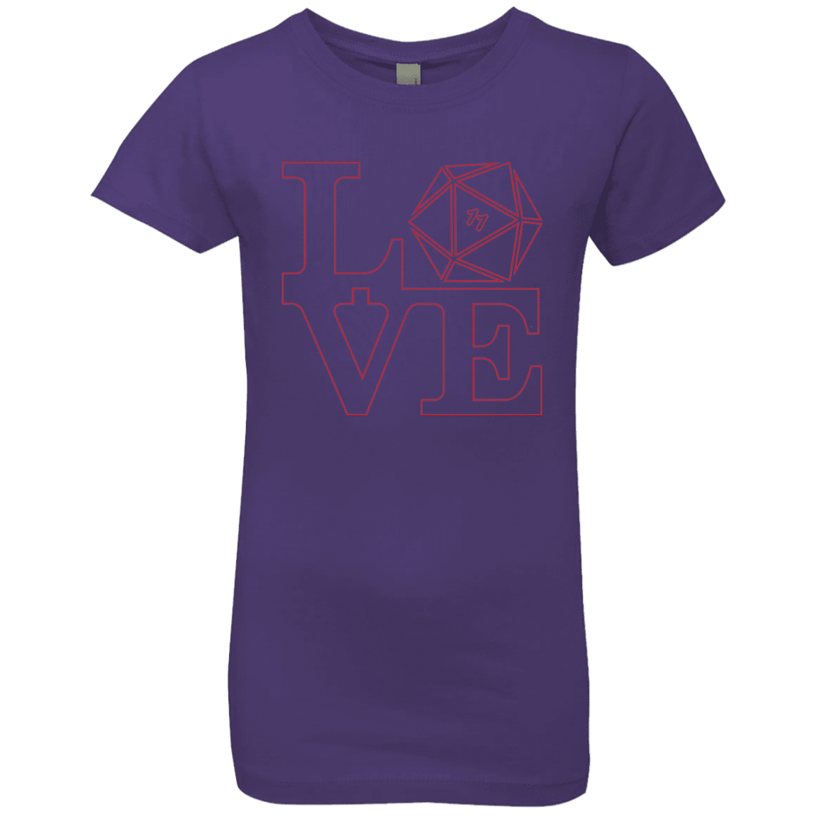 T-Shirts Purple Rush / YXS Love 11 Girls Premium T-Shirt