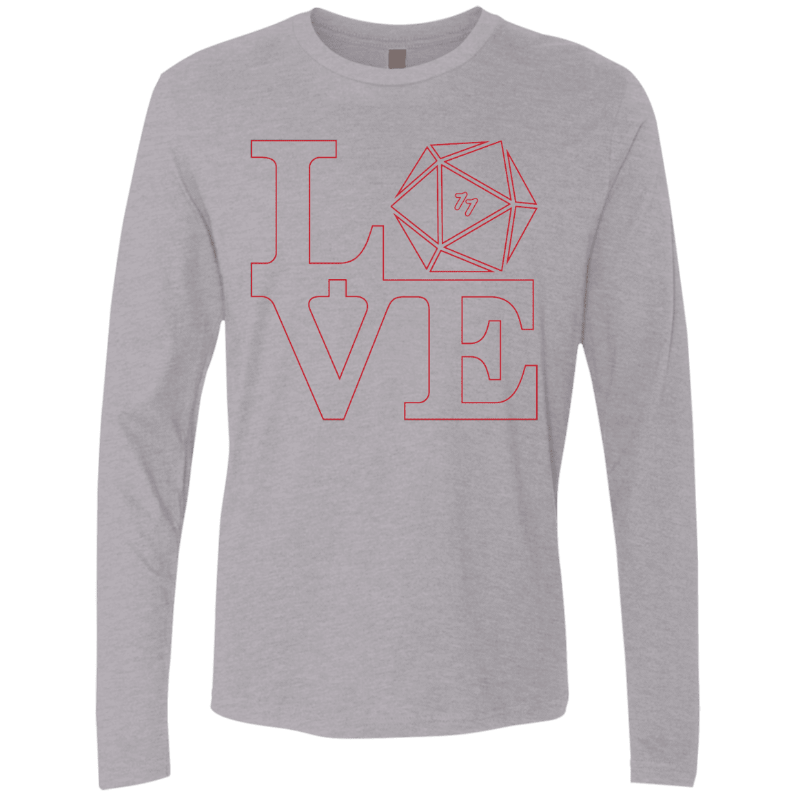 T-Shirts Heather Grey / Small Love 11 Men's Premium Long Sleeve