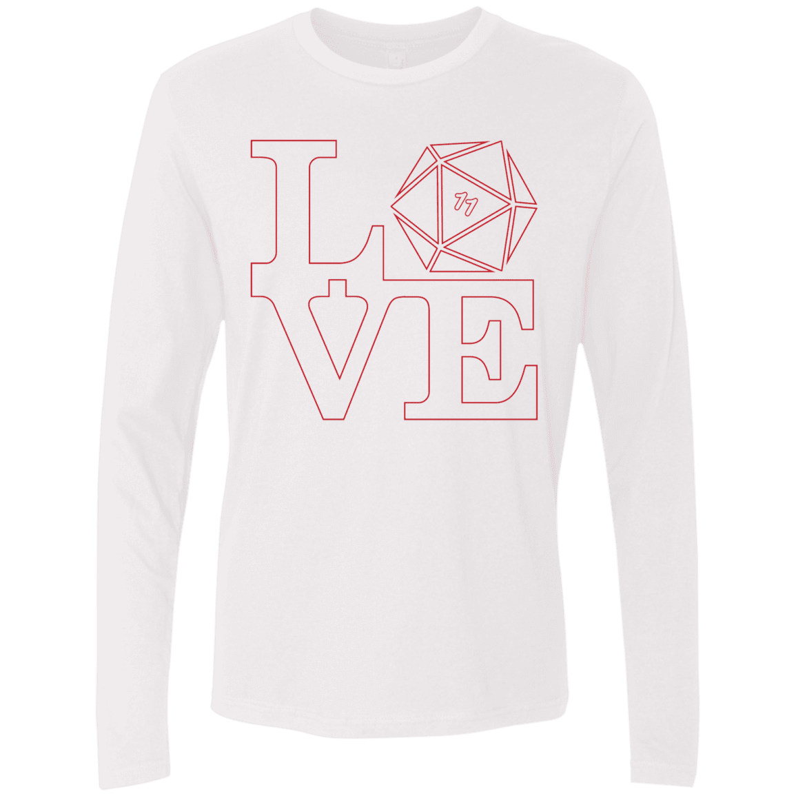 T-Shirts White / Small Love 11 Men's Premium Long Sleeve
