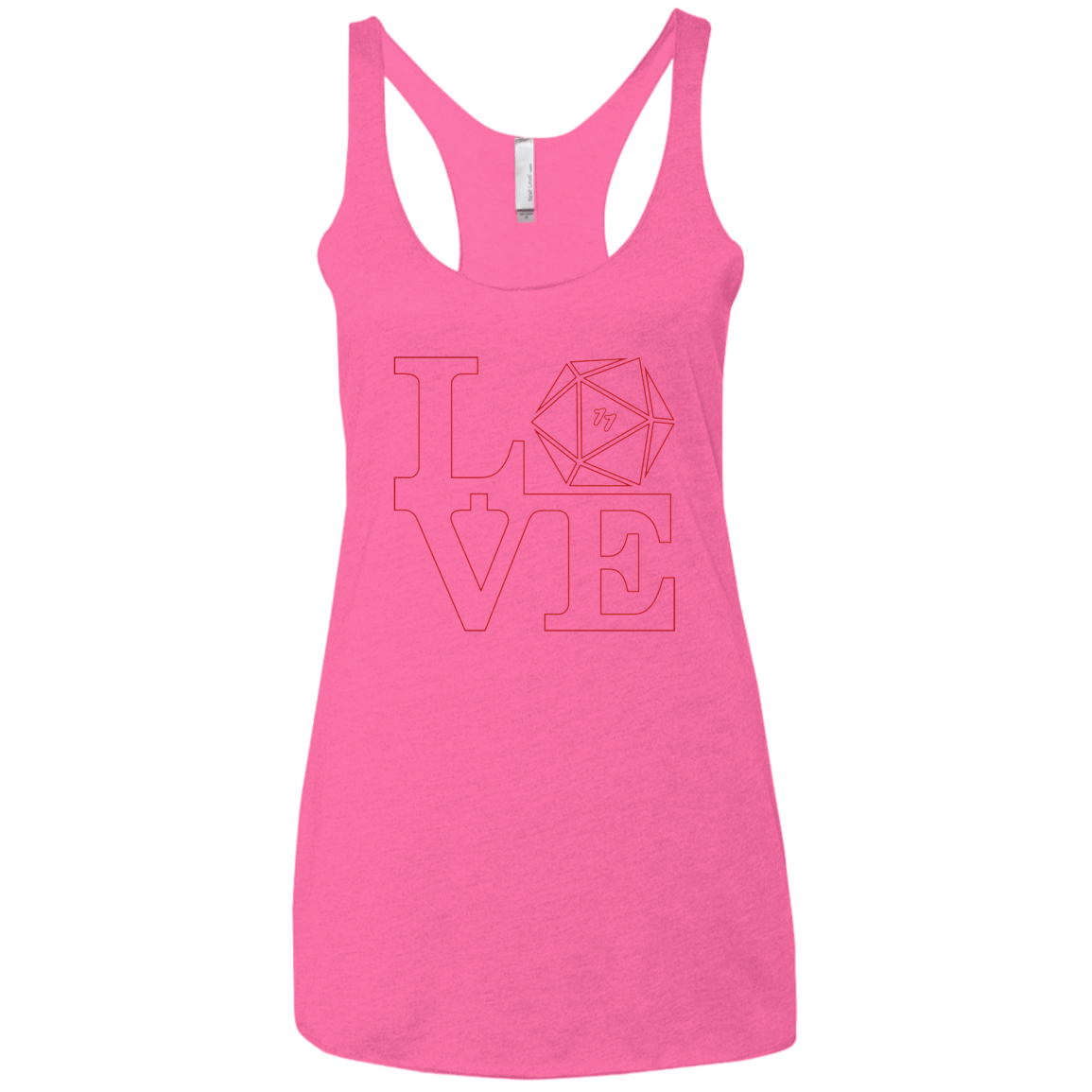 T-Shirts Vintage Pink / X-Small Love 11 Women's Triblend Racerback Tank