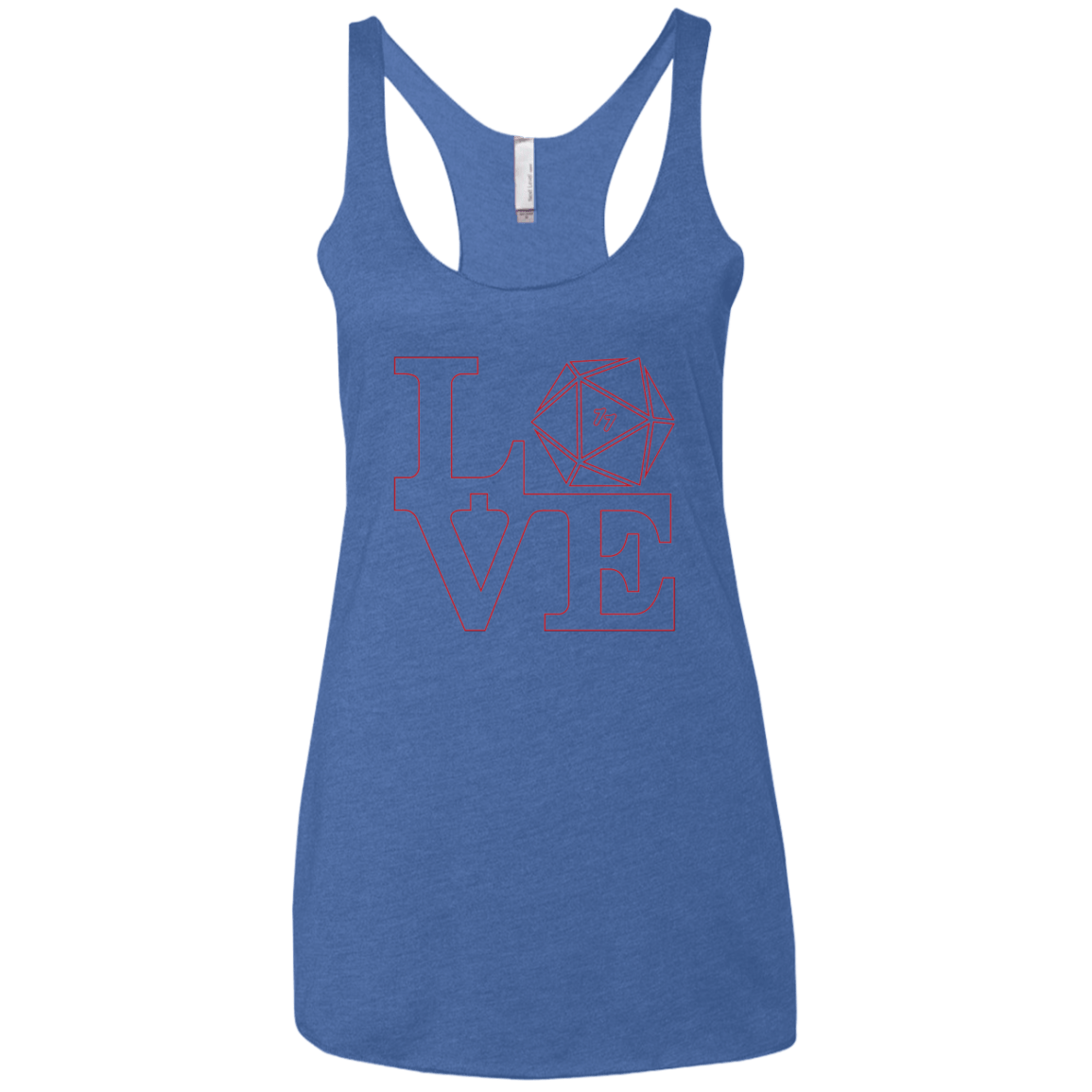 T-Shirts Vintage Royal / X-Small Love 11 Women's Triblend Racerback Tank