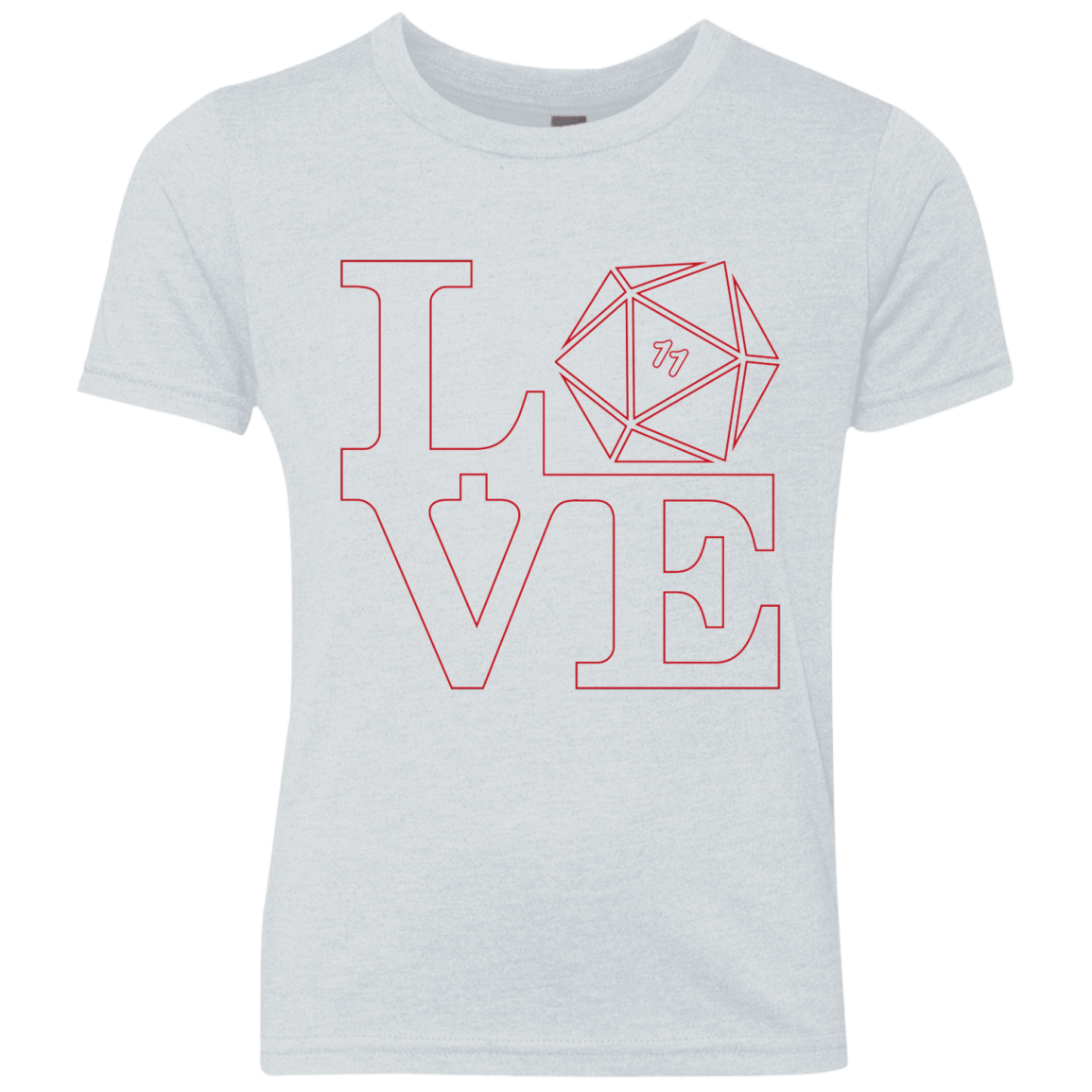 T-Shirts Heather White / YXS Love 11 Youth Triblend T-Shirt