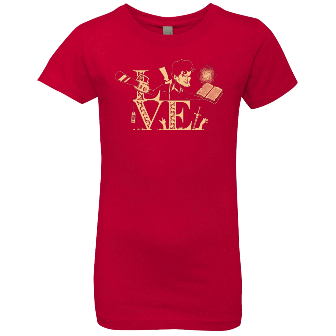 T-Shirts Red / YXS Love Ash Girls Premium T-Shirt