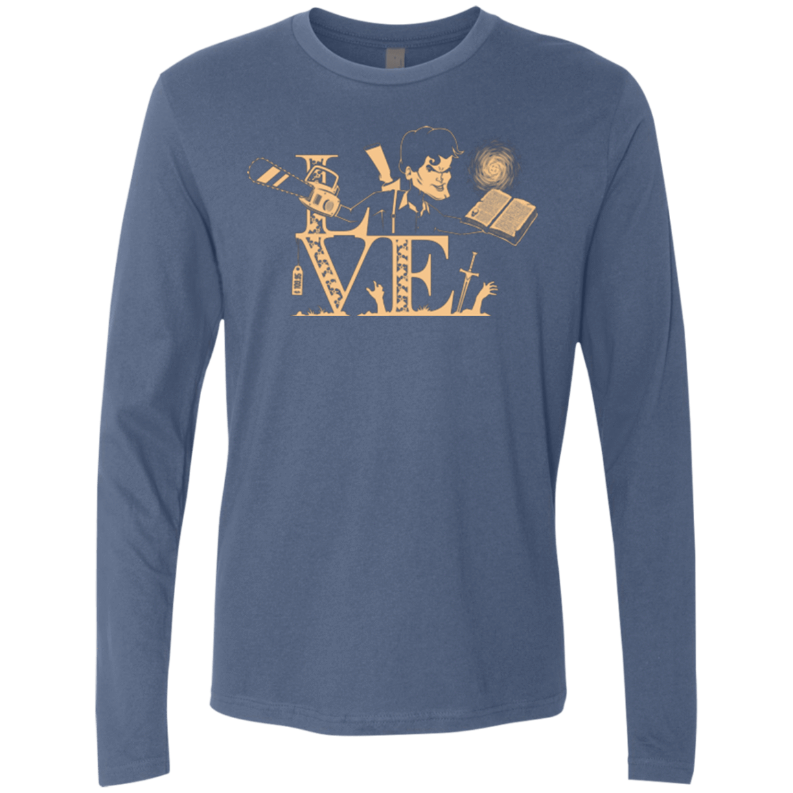 T-Shirts Indigo / Small Love Ash Men's Premium Long Sleeve