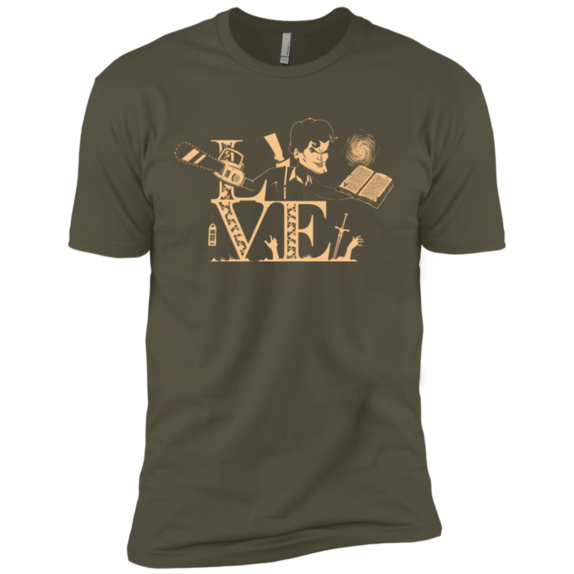 T-Shirts Military Green / X-Small Love Ash Men's Premium T-Shirt