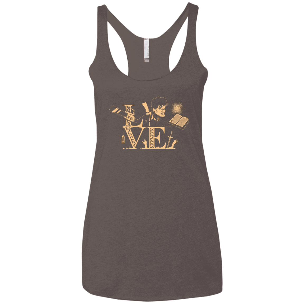 T-Shirts Macchiato / X-Small Love Ash Women's Triblend Racerback Tank