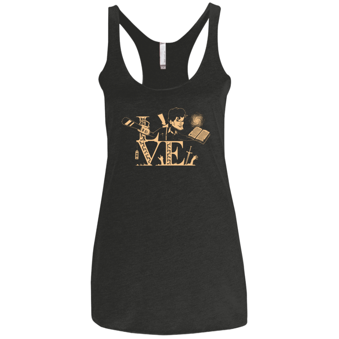 T-Shirts Vintage Black / X-Small Love Ash Women's Triblend Racerback Tank
