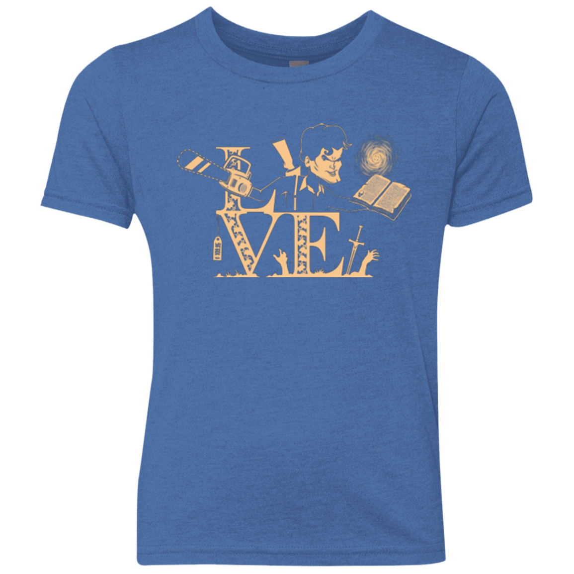 T-Shirts Vintage Royal / YXS Love Ash Youth Triblend T-Shirt